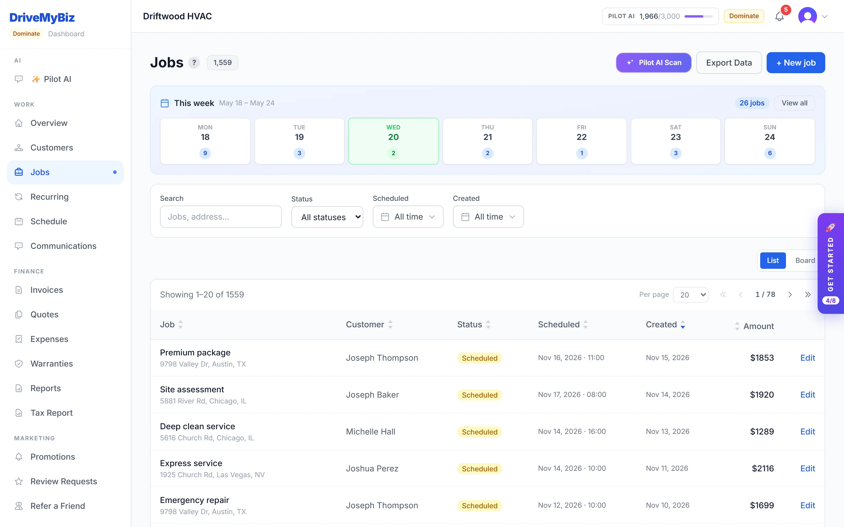 Work the job board — DriveMyBiz
